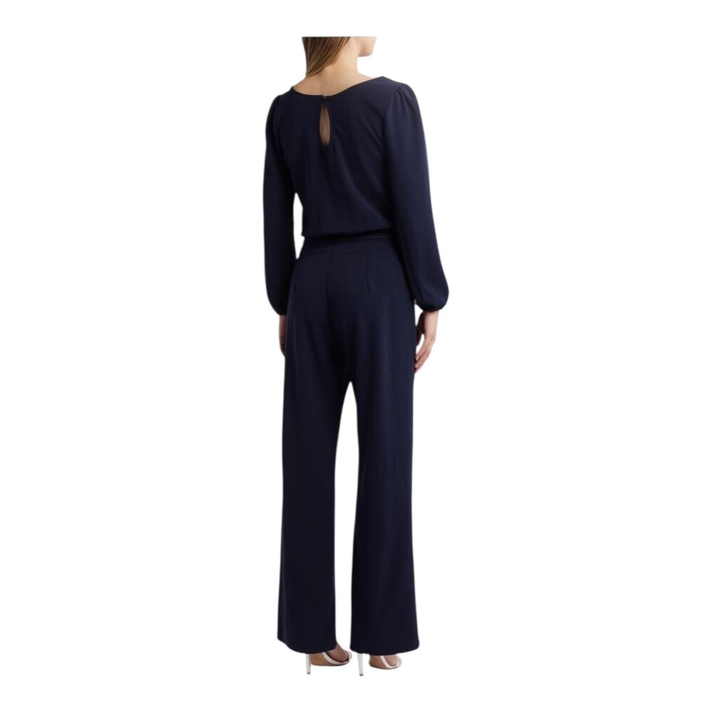 Nikki Lund Jumpsuit Aileen long sleeve blue size Medium M - Picture 9 of 9